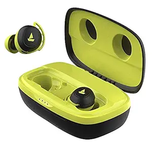 (Renewed) boAt Airdopes 441 Pro TWS Ear-Buds with IWP Technology, Up to 150H Playback with Case, Power Bank Function, IPX7 Water Resistance, Super Touch Controls, Secure Sports Fit & Type-C Port(Spirit Lime)