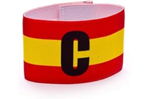 Mercury Brazalete Capitan ESPAÑA, Unisex adulto, Rojo-Amarillo (Multicolor), S/M