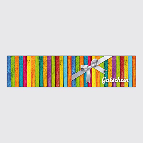 Gutschein für jeden Anlass – „Kunterbunt“ – Format: DIN Lang, 25 Stück - 2