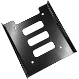 sahnah Professional 2.5 Inch To 3.5 Inch SSD HDD Metal Adapter Rack Hard Drive SSD Mounting Bracket Holder For PC Black