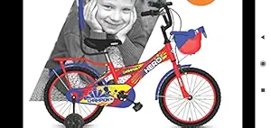 Hero Cycles Kids 16T Champion 11.4 Steel Frame Cycle (Blue/Yellow, 4 to 7 Years)