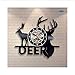 Produktbild szhao Elk Head Deer handgemachte Kunst Geschenk für Schallplatte Wanduhr Design Dekor Startseite