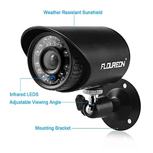 Preisvergleich Produktbild FLUOREON 2000 Videoüberwachung DVR AHD + Kamera, Set, CCTV