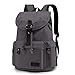 Produktbild WindTook USB Kabel Rucksack Canvas Daypack 15 Zoll Laptop Notebook Backpack Schulrucksack für Uni Casual Alltag Freizeit, Grau