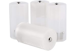 ASHATA 4 szt. Adapter baterii AA do D, Richer-R 4 szt. Uniwersalny adapter rozmiaru AA do D Obudowa uchwytu baterii, przyjazny dla środowiska konwerter baterii Skrzynka przełącznika Skrzynka dla elektroniki Sytuacje awaryjne