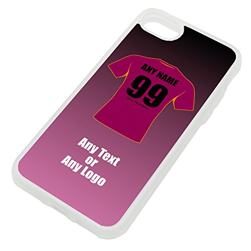 Personalised Gift - Huddersfield Giants iPhone 7 / 8 Case ( Clear Transparent , Rugby League Design Theme) - Any Name / Message on Your Unique - Apple TPU Mobile Cover - Fartown The Clarent and Golds