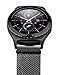 Produktbild SUNDAREE Kompatibel mit Gear S2 Classic/Galaxy Watch 42MM Armband,20mm Milanese Magnet Edelstahl Armband Band Uhrenarmband for Samsung Galaxy Watch 42MM/Gear S2 Classic SM-R732(Schwarz Milanese)