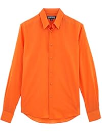 Camisa lisa de gasa de algodón - Hombres