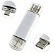 Produktbild U-ScheibeMicro-USB- und USB 2.0-Anschluss 2-in-1-USB-Flash-Laufwerk Silber 32 GB