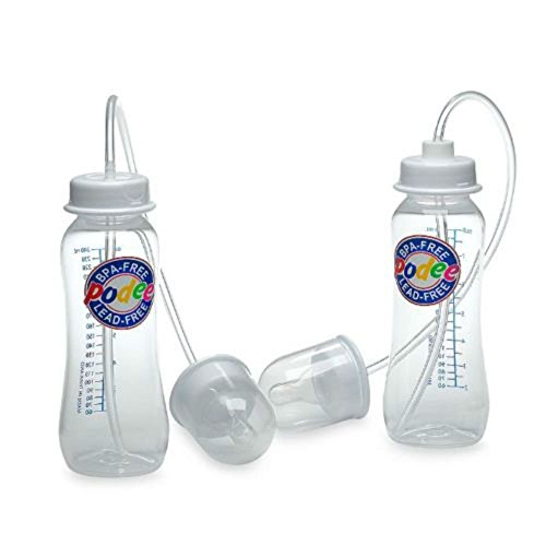 Preisvergleich Produktbild 2er Set Podee Baby Flaschen – handfreies Fütterungssystem