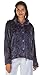 Produktbild Lady Olga Weiche Haptik geprägt Fleece Nachtwäsche in 3 Styles Zip Gewand, Button Bademantel oder Bett Jacke Gr. X-Large, Navy - Bed Jacket