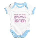 TWISTED ENVY Baby - Jungen Einteiler Gr. Neugeboren, White Blue Trim