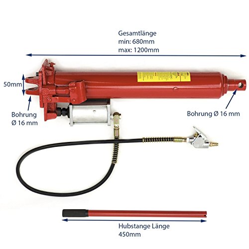 Kran Hydraulik Zylinder 12t Pneumatisch Ersatzteil Werkstatt Wagenheber SN3112PH - 2