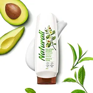 NATURALI Pollution Defence Conditioner | With Green Tea & Avocado | Repairs Pollution Damage | 180 ML