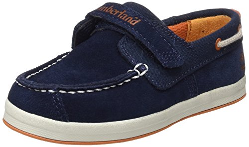Timberland Unisex Baby Dover Bay H&l Boatblack Iris Suede with Orange-ca1584 Lauflernschuhe