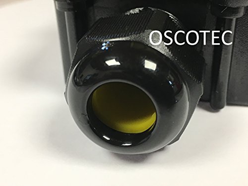 NEUHEIT : JUMBO-Verbindungsbox 4-fach mit 4x M20 Kabeleinführung (extra gross), inkl. Verbindungsklemmen, IP68, Kabelmuffe wasserdicht, Verbindungsbox 220V – 240V Erdkabel mit 3, 4 oder 5 Adern (0,75 – 4,0 mm2 Querschnitt) für den professionellen Einsatz - 3