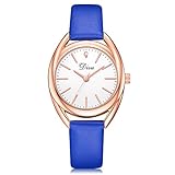 Uhren Damen Art und Weisefrauen Retro Armbanduhr Lederband Uhr Frauen Quarz Analog Uhr Handgelenk kleine Armbanduhr Vorwahlknopf-zarte Uhr Luxusgeschäfts Uhren,YpingLonk