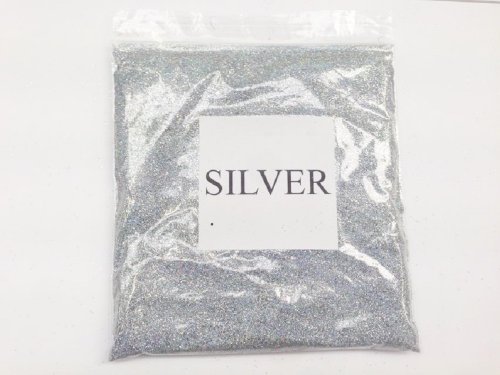 100G METALLIC SILVER GLITTER ULTRA FINE WINE GLASS ART AND CRAFT NAIL ART SCRAPBOOKING NON TOXIC