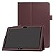 Produktbild Caseforyou Huawei MediaPad T3 10.0 Hülle Ultradünn Leder Tasche Cover Case TPU Rückseite Cover Schutzhülle mit Stanfunktion Leder Case für Huawei MediaPad T3 10.0 Braun