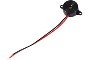 FOCKET Summer, 3-24V aktiver Piezo-Elektronikton Summer Alarm Dauerton Kabel Länge 100mm