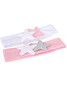 Emitha Baby Stirnbänder Baby Mädchen Stretch Nett Kaninchenohren Gedruckt Turban Stirnband Kopf Verpackung Haarband...