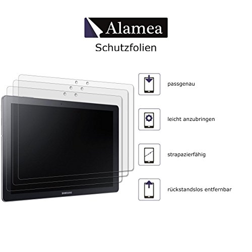 3x Alamea Samsung Galaxy TabPro S SM-W700 Schutzfolie – passgenaue Folie in kristallklarer Premium Qualität zum Schutz Ihres Displays - 2