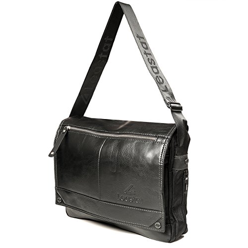 „Leastat“ Laptoptasche ,Messenger ,Unitasche ,Collegetasche, (38 / 30 / 11) ,DIN A4 Ordner und Laptop geeignet, Mod. 2079 by fashion-formel - 3