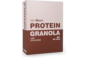 GymBeam Granola Proteica 300g, Granola Proteica con Avena e Carboidrati Complessi, Ricca di Proteine, Senza Dolcificanti Artificiali, Lattosio o OGM, Adatta ai Vegani (chocolate)