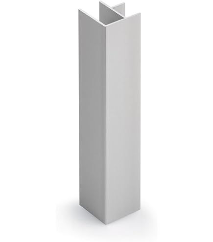 Ilcom externe hoek voor plint FL Satijn Zwart- 30mm x 80mm van roestvrij staal