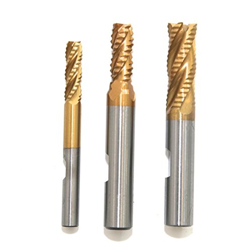 Schaftfräser Schrupp Fräser Set HSS-M2 TiN 6 / 8 / 10 mm - 3