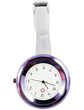 Ellemka JCM-2103 - Schwesternuhr Ansteckuhr FOB elegante-e medizinisch-e Kittel-Uhr Analog funktional Krankenhaus...