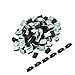 Produktbild JZZJ 100 Pieces Adhesive Cable Clips Wire Clips Cable Management Wire Cord Holder (13 x 10 mm, Black)