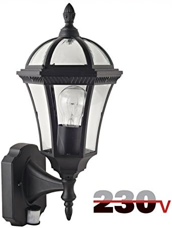 Luxform 220 Volt / Wall Lanterns / Victoria Wall Lantern with PIR