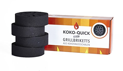 KOKO-QUICK - Instant Grillbriketts aus Kokosnussschalen