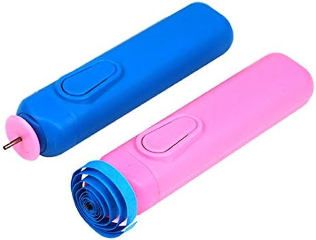 Quilling Paper Strips Rolling Paper Art Hand Made Tools Blue Electric Quilling Pen Through the Battery