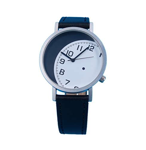Auerhalb eines Geschenk Zeit, kreatives Design Armbanduhr mit weiem Zifferblatt Arabisch Index silbernem Fall Schwarz Lederband Japanisches Quarz-fr Mann und Frau bagts0010 Auerhalb eines Geschenk Zeit, kreatives Design Armbanduhr mit weiem Zifferblatt Arabisch Index silbernem Fall Schwarz Lederband Japanisches Quarz-fr Mann und Frau bagts0010