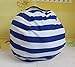 Produktbild OOFAYWFD Canvas Gefüllte Tier Lagerung Sitzsack Kinder Plüsch Spielzeug Kleidung Quilts Organizer,6,Big