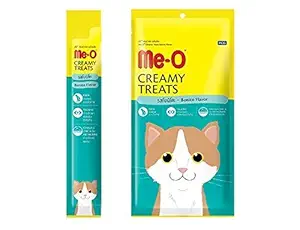 Me-O Adult Cat Food Wet Creamy Treats Bonito, 60 g (Pack of 12)