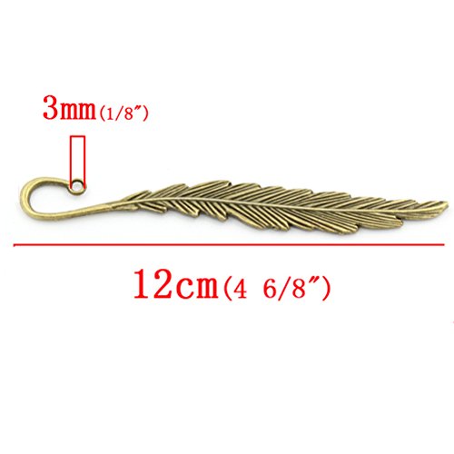 5Pcs Marcador De Libros de Pluma Met lico Hermoso Retro Marcas de P ginas Color de Bronce reviews 5Pcs Marcador De Libros de Pluma Met lico Hermoso Retro Marcas de P ginas Color de Bronce