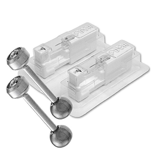 1 par studex Key2Life - Pendientes Barbell Acero Quirúrgico