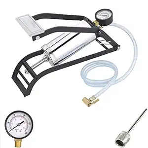 Wosta Heavy Gauge Air Pump | Heavy Steel Body Foot Pump for car | air Pump for Cycle