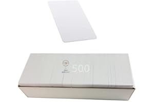 akrocard Tarjeta BLANCA 760micras, tarjeta pvc, tarjetas en blanco pvc neutra, Tarjetas de plástico PVC Blanco CR80 Tarjetas de visita, tarjetas de identificación imprimibles (500)