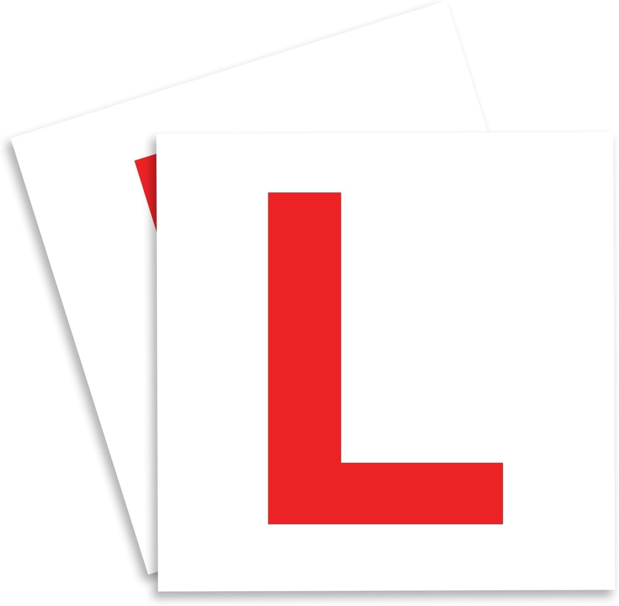 ARVO 2 Pack Magnetic L Plates for Cars – Strong & Thick Learner Plates – No Melting, No Blow Off, Easy to Move Without Scratching Paint – 178mm x 178mm UK Road Legal Driver Signs
