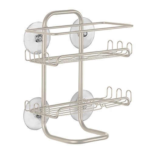 InterDesign 60465EU Classico Duschregale mit Saugnäpfen, satiniert