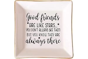 Titanape Friendship Gifts for Women Trinket Dish Personalised Birthday Gifts for Women, Special Friends Gift Leaving Gift for Her Colleague Best Friends Sister Christmas Galentines Present