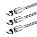 Produktbild SKITCH® 3 Pack Magnetische Ladekabel, 2M 360 Grad Drehen rund USB C Magnetische Ladekabel USB2.0 A auf magnetische USB 3.1 Typ C Kabel mit LED-Anzeige (Nicht für Datensynchronisation)