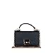Produktbild Rouven Sale Liva 18 Mini Smartphone Tote Bag/Schwarz / Leder Damen Geldbörse Portemonnaie Tasche Crossbody Kettenhenkel Schultergurt/edel modern chic casual / 18x12x3cm