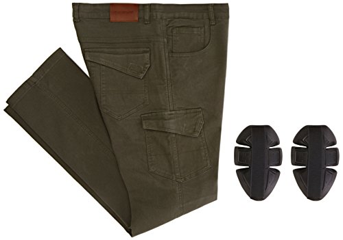 Overlap OVP-CARGO-KH36, Pantalones de Motociclista, Caqui, 36