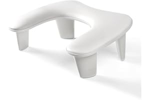 ANGNYA Arm Rest for Nails Tech, U-shaped Nail Arm Rest with Detachable Brackets Big Manicure Hand Rest Pillow for Nail Tech Must Haves Manicure Tools (White)