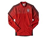 100% Polyester adidas FCB FC Bayern München Jacke Hymnemjacke Anthem Jacket Sweatjacke geknöpft rot schwarz M Medium XL X-Large Large L (S)